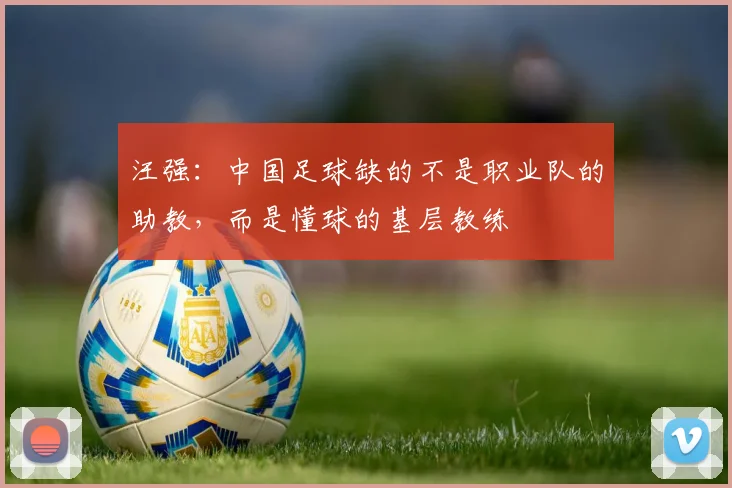 汪强：中国足球缺的不是职业队的助教，而是懂球的基层教练